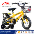 Wholesale fashion yellow 14" inch kids bmx bicycle/best price bicicle bike for kids/age 3-5 children bicycle with wheel cover